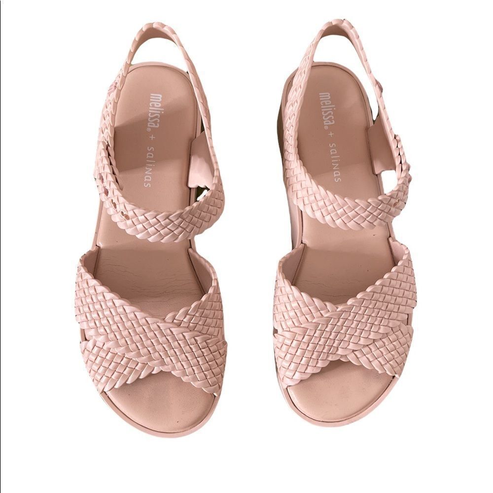 Melissa X Salinas Hotness Flatform Platforms Double Woven Strap Sandals